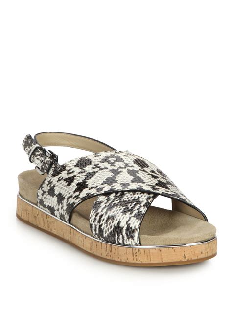 michael kors flat case|michael kors snakeskin flats.